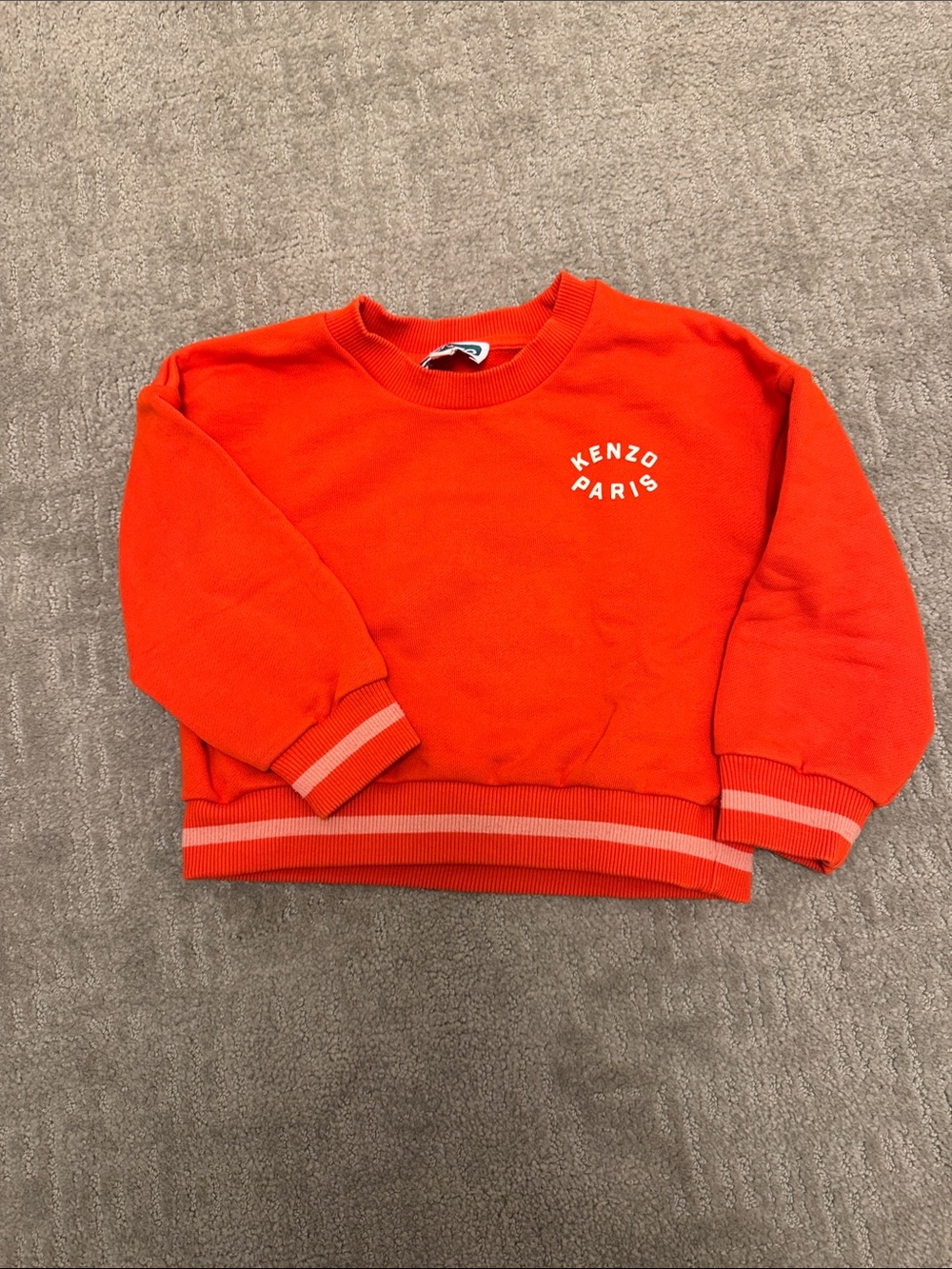 Kenzo Bright Orange Logo Sweatshirt